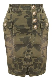 Джинсовая юбка Balmain