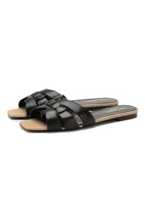 Кожаные шлепанцы Nu Pieds Saint Laurent
