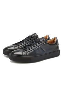 Кожаные кеды Santoni