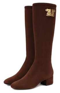 Замшевые сапоги Valentino Garavani Maison Gryphons Valentino