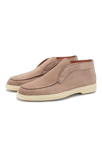 Замшевые ботинки Santoni