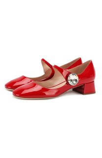 Кожаные туфли Miu Miu