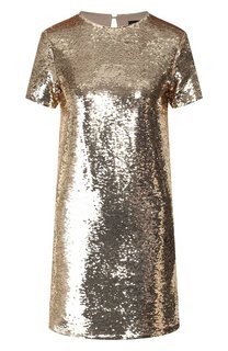 Платье с пайетками Emporio Armani