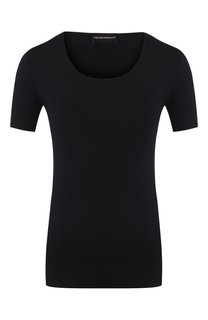 Футболка из вискозы Emporio Armani