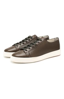 Кожаные кеды Santoni