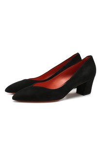 Замшевые туфли Santoni