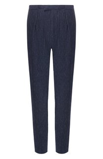 Брюки из смеси льна и хлопка Giorgio Armani