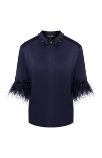 Блузка с отделкой перьями Jenny Packham
