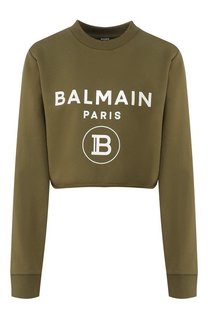 Хлопковый пуловер Balmain