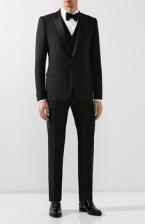 Шерстяной смокинг-тройка Dolce & Gabbana