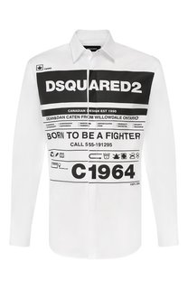 Хлопковая рубашка Dsquared2