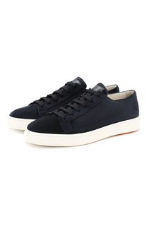 Замшевые кеды Santoni