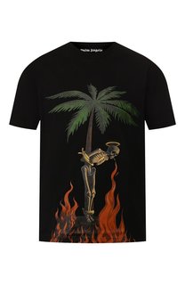 Хлопковая футболка Palm Angels