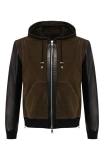 Кожаный бомбер Balmain