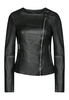 Куртка из натуральной кожи La Reine Blanche