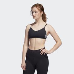 Спортивный бра All Me 3-Stripes adidas Performance