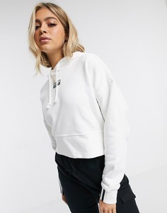 Короткий худи белого цвета adidas Originals-Белый