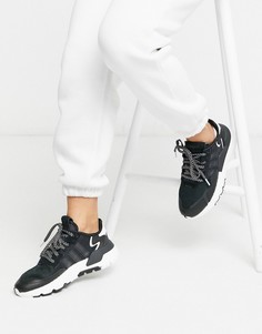 Черно-белые кроссовки adidas Originals Nite Jogger-Мульти