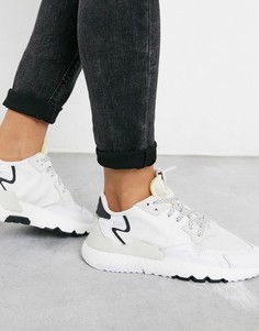 Белые кроссовки adidas Originals Nite Jogger-Белый