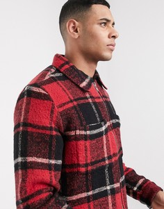 Красная рубашка навыпуск в клетку River Island-Красный