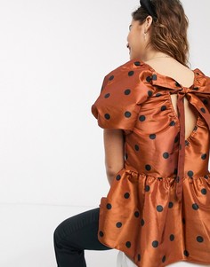 Топ в горошек ASOS DESIGN-Мульти