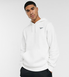 Худи белого цвета со светоотражающим принтом на спине Reebok classics эксклюзивно для asos-Белый