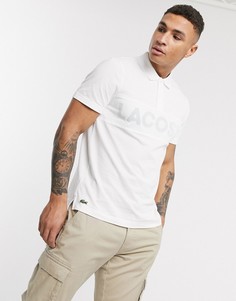 Футболка-поло с логотипом Lacoste-Белый