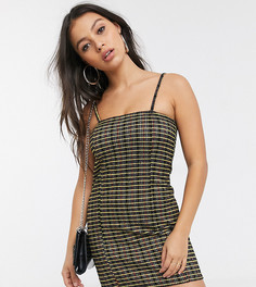 Желтый сарафан Topshop Petite