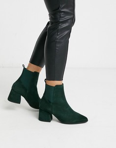 Замшевые ботинки в ковбойском стиле Vero Moda-Зеленый