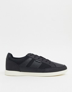 Черные кроссовки с сетчатой отделкой Jack & Jones-Синий