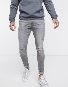 Серые джинсы Topman-Серый