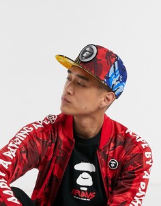 Камуфляжная бейсболка с логотипом AAPE By A Bathing Ape x New Era AAPE World-Мульти