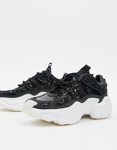 Черные кроссовки для бега с блестками adidas Originals Magmur-Розовый