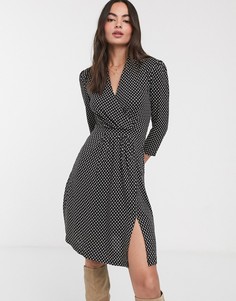 Трикотажное платье с запахом French Connection-Мульти