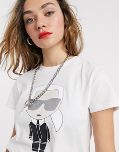 Футболка Karl Lagerfeld-Белый