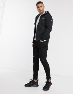 Худи на молнии Lacoste-Черный