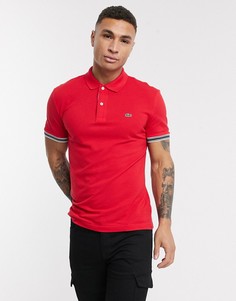 Футболка-поло с логотипом Lacoste-Красный