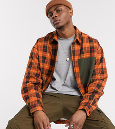 Рубашка в клетку Reclaimed Vintage-Оранжевый