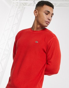 Джемпер с круглым вырезом Lacoste-Красный