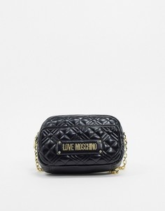 Стеганая сумка через плечо Love Moschino-Черный