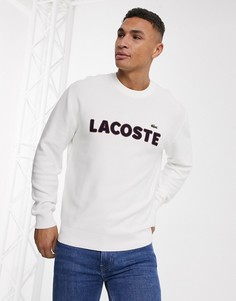 Джемпер с логотипом Lacoste-Белый