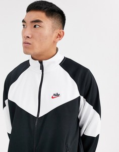 Черная куртка на молнии Nike Heritage Essentials-Черный