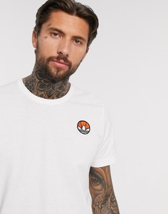 Белая футболка с вышивкой adidas Originals-Белый