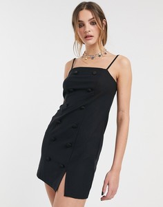 Черное платье мини Topshop-Черный