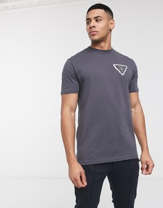 Черная футболка с логотипом на спине River Island-Черный