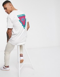 Белая oversized-футболка с принтом New Look-Белый