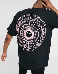 Футболка oversized с принтом HNR LDN-Черный Honour