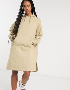 Бежевое платье-худи Monki-Бежевый