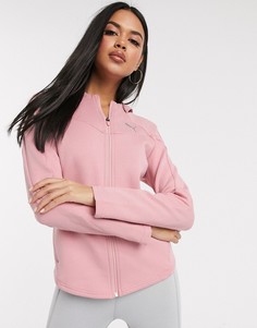 Худи розового цвета Puma evostripe-Розовый
