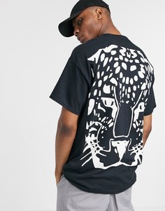 Футболка oversized с принтом на спине HNR LDN-Черный Honour